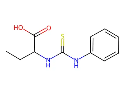2-(3-Phenyl-thioureido)-butyric acid structure