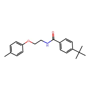 4-tert-butyl-N-[2-(4-methylphenoxy)ethyl]benzamide structure