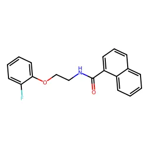 N-[2-(2-fluorophenoxy)ethyl]naphthalene-1-carboxamide structure