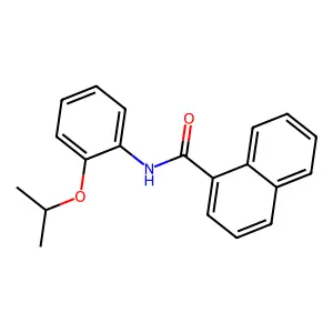N-(2-propan-2-yloxyphenyl)naphthalene-1-carboxamide structure