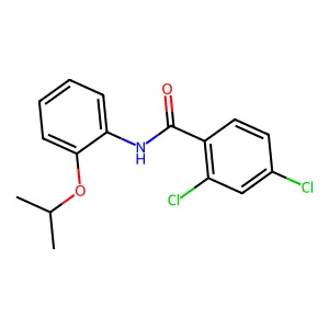 2,4-二氯-N-(2-异丙氧基苯基)苯甲酰胺 structure