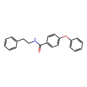 N-phenethyl-4-phenoxybenzamide structure