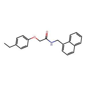 2-(4-ethylphenoxy)-N-(naphthalen-1-ylmethyl)acetamide structure
