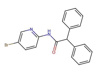 N-(5-bromopyridin-2-yl)-2,2-diphenylacetamide structure