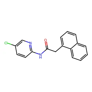 N-(5-chloropyridin-2-yl)-2-naphthalen-1-ylacetamide structure