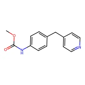 methyl N-{4-[(pyridin-4-yl)methyl]phenyl}carbamate structure