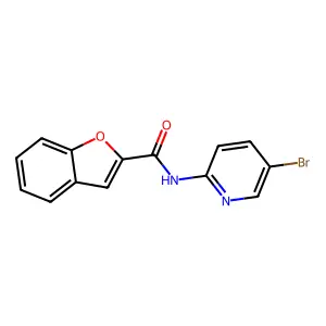 N-(5-溴吡啶-2-基)-1-苯并呋喃-2-甲酰胺 structure