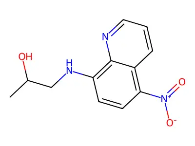 1-[(5-Nitroquinolin-8-yl)amino]propan-2-ol structure