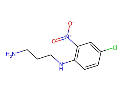 N-(4-chloro-2-nitrophenyl)propane-1,3-diamine hydrochloride structure
