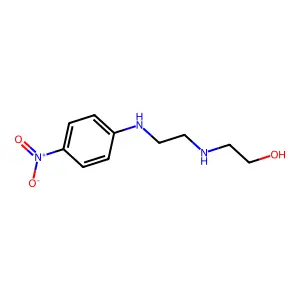 Ethanol, 2-[[2-[(4-nitrophenyl)amino]ethyl]amino]- structure