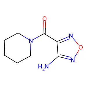 (4-Amino-1,2,5-oxadiazol-3-yl)(piperidin-1-yl)methanone structure