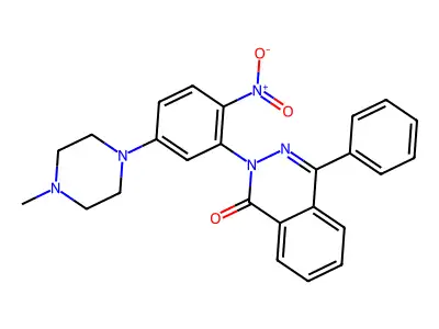 2-[5-(4-Methyl-piperazin-1-yl)-2-nitro-phenyl]-4-phenyl-2H-phthalazin-1-one structure
