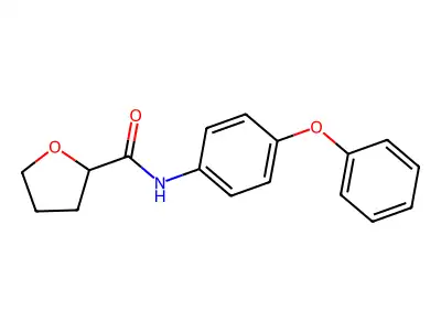 N-(4-phenoxyphenyl)tetrahydro-2-furancarboxamide structure
