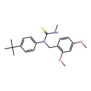 1-(4-Tert-butylphenyl)-1-[(2,4-dimethoxyphenyl)methyl]-3-methylthiourea structure