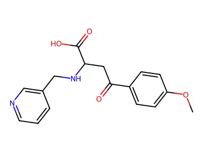 4-(4-methoxyphenyl)-4-oxo-2-(pyridin-3-ylmethylamino)butanoic Acid structure