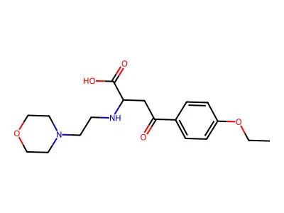 4-(4-Ethoxyphenyl)-2-((2-morpholinoethyl)amino)-4-oxobutanoic acid structure