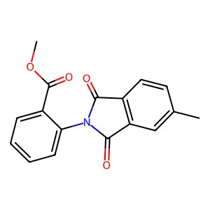 methyl 2-(5-methyl-1,3-dioxo-1,3-dihydro-2H-isoindol-2-yl)benzoate structure