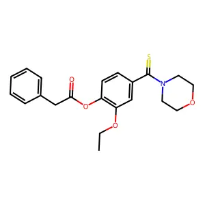 [2-Ethoxy-4-(morpholine-4-carbothioyl)phenyl] 2-phenylacetate structure