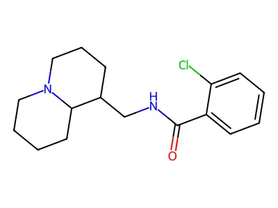 2-Chloro-N-[(octahydro-2H-quinolizin-1-yl)methyl]-benzamide structure