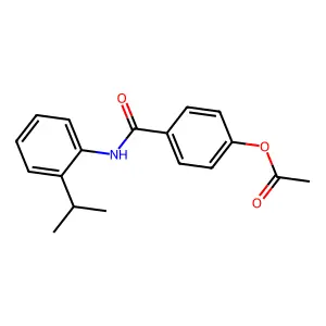 4-{[2-(Propan-2-yl)phenyl]carbamoyl}phenyl acetate structure