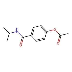 4-(Propan-2-ylcarbamoyl)phenyl acetate structure