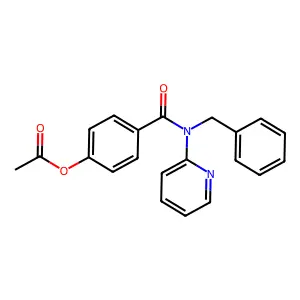 4-[Benzyl(pyridin-2-yl)carbamoyl]phenyl acetate structure