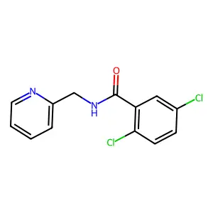 2,5-dichloro-N-(pyridin-2-ylmethyl)benzamide structure