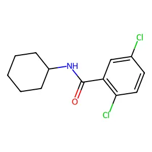 2,5-dichloro-N-cyclohexylbenzamide structure