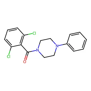 (2,6-Dichlorophenyl)-(4-phenylpiperazin-1-yl)methanone structure