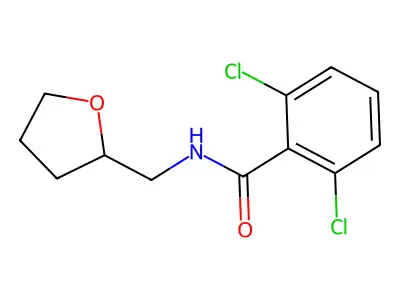 2,6-dichloro-N-(oxolan-2-ylmethyl)benzamide structure