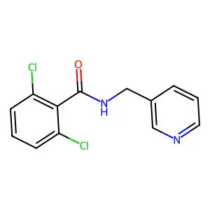 2,6-dichloro-N-(pyridin-3-ylmethyl)benzamide structure