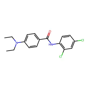 N-(2,4-dichlorophenyl)-4-(diethylamino)benzamide structure
