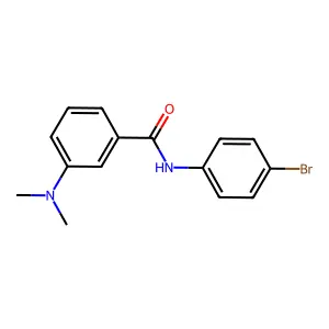 N-(4-bromophenyl)-3-(dimethylamino)benzamide structure