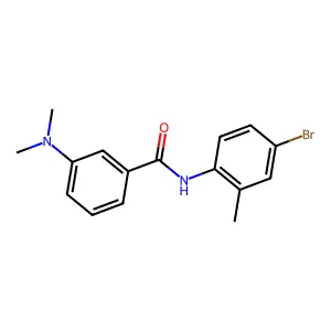 N-(4-bromo-2-methylphenyl)-3-(dimethylamino)benzamide structure