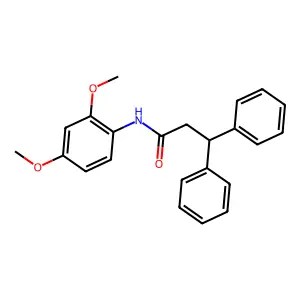 N-(2,4-dimethoxyphenyl)-3,3-diphenylpropanamide structure