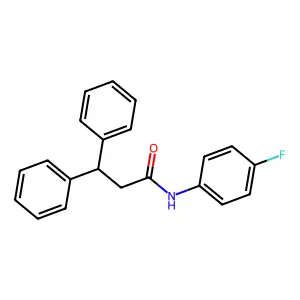 N-(4-Fluorophenyl)-3,3-diphenylpropanamide structure