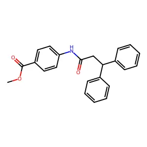 Methyl 4-(3,3-diphenylpropanoylamino)benzoate structure