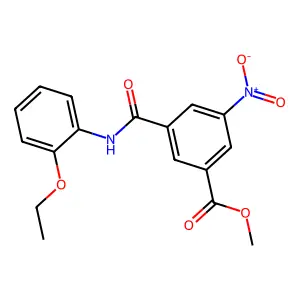Methyl 3-[(2-ethoxyphenyl)carbamoyl]-5-nitrobenzoate structure