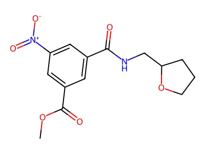 methyl 3-nitro-5-[N-(oxolan-2-ylmethyl)carbamoyl]benzoate structure