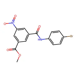 Methyl 3-[(4-bromophenyl)carbamoyl]-5-nitrobenzoate structure