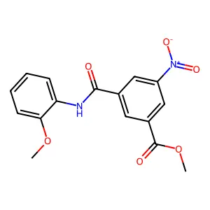 Methyl 3-[(2-methoxyphenyl)carbamoyl]-5-nitrobenzoate structure