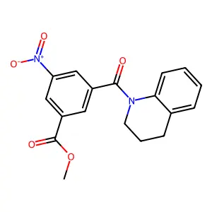 methyl 3-(3,4-dihydroquinolin-1(2H)-ylcarbonyl)-5-nitrobenzoate structure
