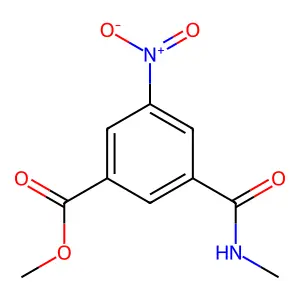 Methyl 3-[(methylamino)carbonyl]-5-nitrobenzoate structure