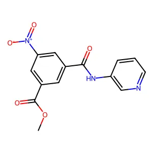 Methyl 3-nitro-5-(pyridin-3-ylcarbamoyl)benzoate structure