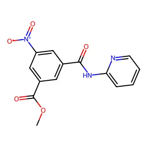Methyl 3-nitro-5-(pyridin-2-ylcarbamoyl)benzoate structure