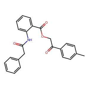 2-(4-Methylphenyl)-2-oxoethyl 2-[(phenylacetyl)amino]benzoate structure