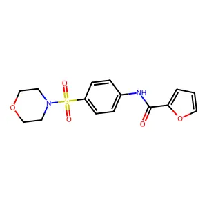 N-[4-(morpholine-4-sulfonyl)phenyl]furan-2-carboxamide structure