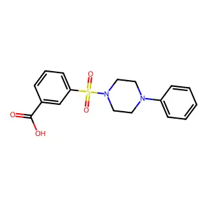 3-[(4-Phenylpiperazin-1-yl)sulfonyl]benzoic acid structure