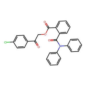 2-(4-Chlorophenyl)-2-oxoethyl 2-[(diphenylamino)carbonyl]benzoate structure