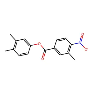 3,4-Dimethylphenyl 3-methyl-4-nitrobenzoate structure